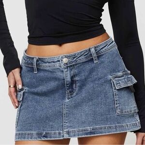 NWT Princess Polly Low Rise Denim Skirt